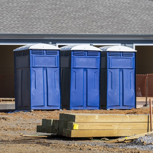 what is the cost difference between standard and deluxe portable toilet rentals in Stratton